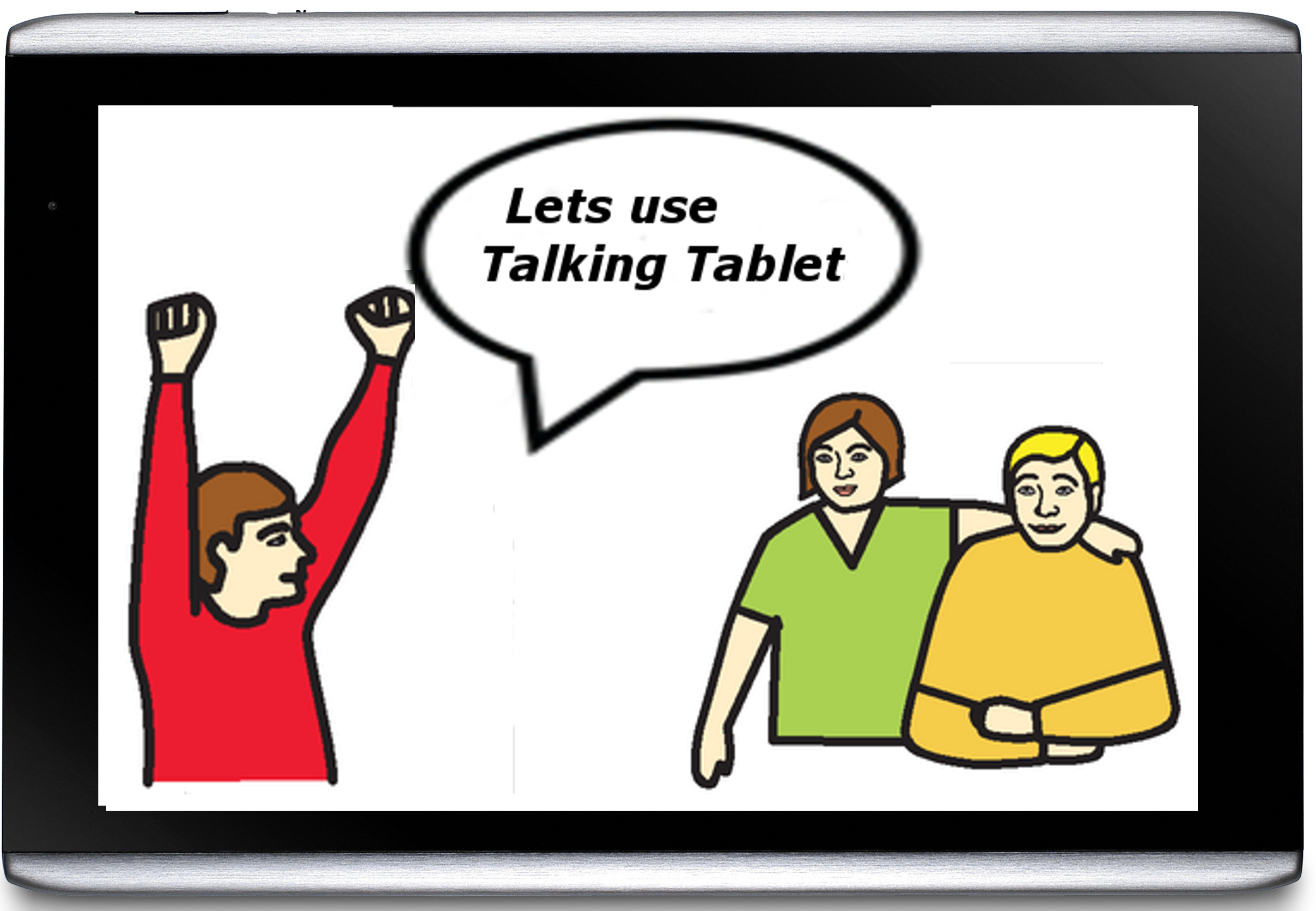 image of the talking tablet